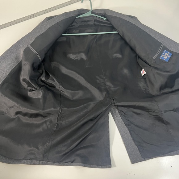 Circle S Blazer Mens 42L Gray Western Sport Coat Jacket Made USA Rodeo Cowboy - Picture 15 of 16